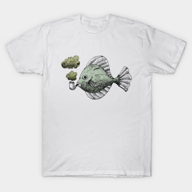 Fish Pipe T-Shirt by robobop